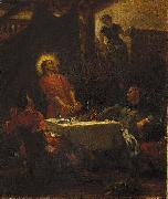 Eugene Delacroix The Disciples at Emmaus, or The Pilgrims at Emmaus Spain oil painting artist